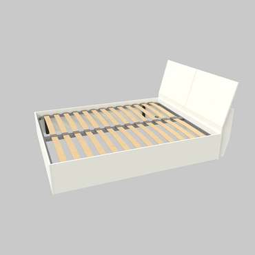 Кровать Рассвет 160х200 белого цвета без подъемного механизма