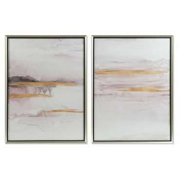 Картина 60 x 3,5 x 80 cm Абстракция город (2 штук)