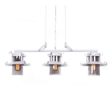 Подвесной светильник Capri LDP 11327B-3 PR WT (стекло, цвет дымчатый)