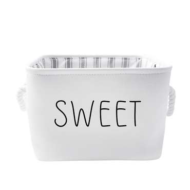 Корзина для хранения Sweet 19 белого цвета