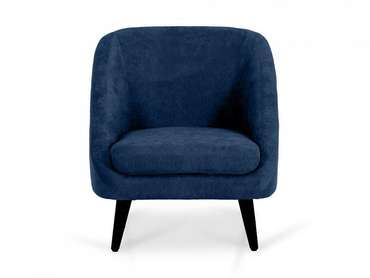 Кресло Corsica темно-синего цвета с черными ножками