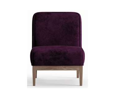 Кресло из велюра Арагорн фиолетового цвета