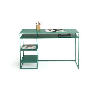 Письменный стол из металла Hiba зеленого цвета