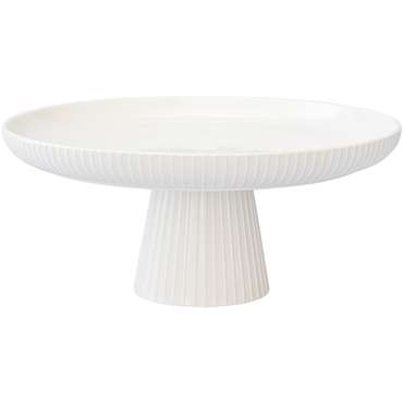 Подставка для торта Soft Ripples Dual Glazing белого цвета