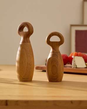 Мельница Nukha 20 для соли и перца из массива акации 