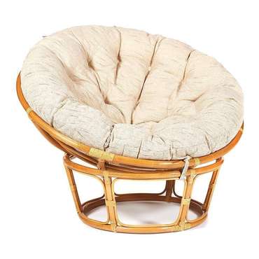 Садовое кресло Papasan светло-бежевого цвета