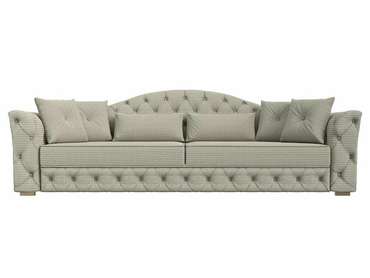 Прямой диван-кровать Артис серо-бежевого цвета