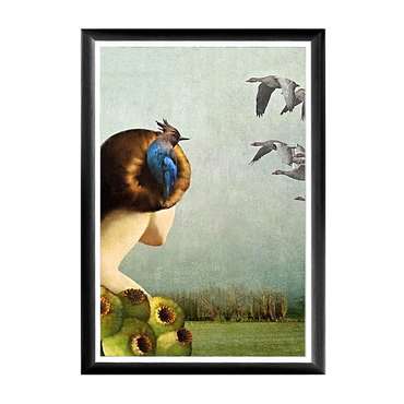 Арт-постер Перелетные птицы в раме из полистирола