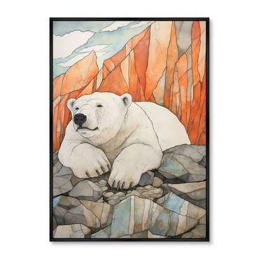 Репродукция картины Polar bears, No 2, 2024г.