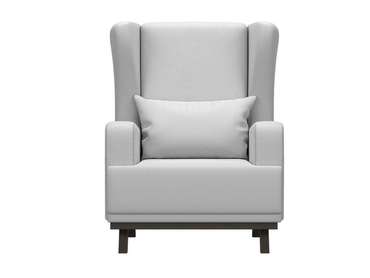 Кресло Джон белого цвета (экокожа) 