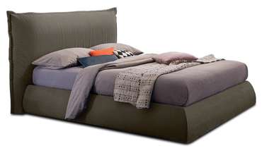 Кровать без подъемного механизма Мавр 140х200 светло-коричневого цвета