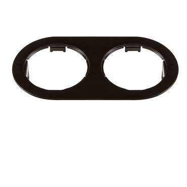 Рамка DOMINO Double ROUND МR16 ЧЕРНЫЙ
