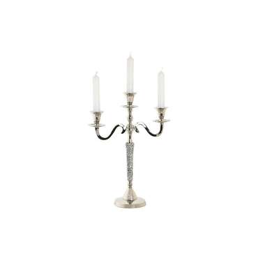 Канделябр DKD Home Decor 26 x 10 x 35 cm Серебристый Алюминий