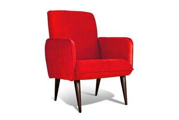 Кресло Стью красного цвета