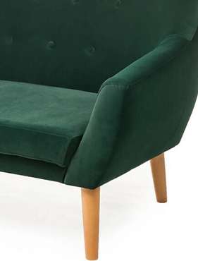 Диван Nordic 2 темно-зеленого цвета