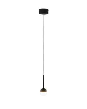 Подвесной светодиодный светильник Drop черного цвета