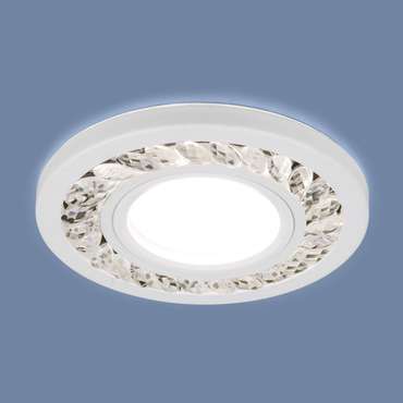 Точечный светильник с LED подсветкой 8355 MR16 CL/WH прозрачный/белый Arid