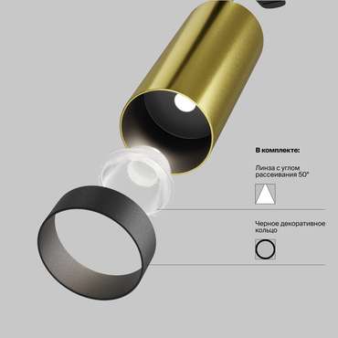 Трековый светильник Technical TR021-1-12W4K-W-BBS Focus LED  Однофазная трековая система UNITY