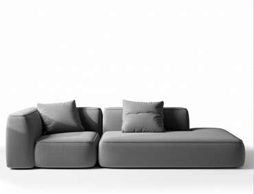Модульный диван Duo серого цвета