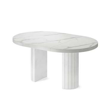Обеденный стол раздвижной Турейс белого цвета