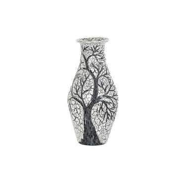 Кувшин DKD Home Decor Дерево Белый Чёрный Белый/Черный Стеклянный терракот 29 x 29 x 60 cm