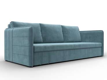 Прямой диван-кровать Слим бирюзового цвета