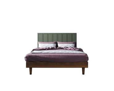 Кровать Andersen 160х200 с изголовьем зеленого цвета