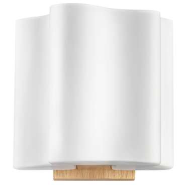 Настенный светильник Nubi Legno белого цвета