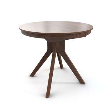 Раздвижной обеденный стол Местре коричневого цвета