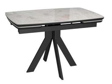 Раздвижной обеденный стол DikLine DKU120 черно-серого цвета