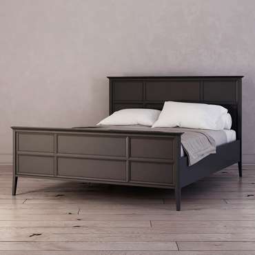 Кровать Ellington черного цвета c изножьем 180х200