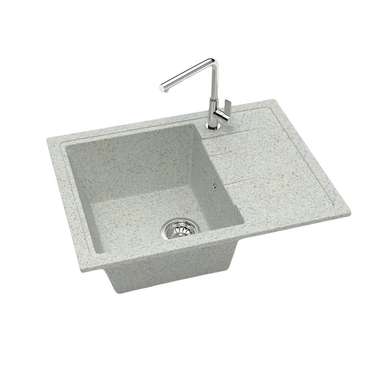 Кухонная мойка прямоугольная Maretti Kitchen FL575-GR 57х50 см серого цвета
