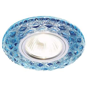 Точечный светильник LED S288 BL (стекло, цвет синий)