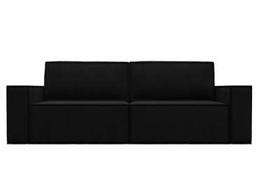 Прямой диван-кровать Куба черного цвета