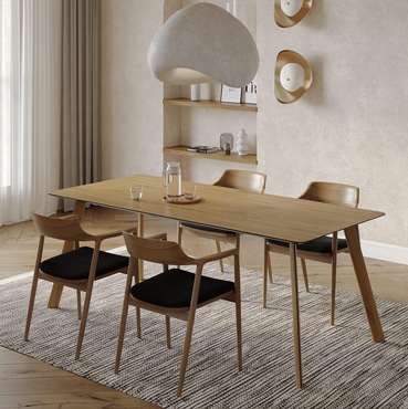 Обеденный стол Brasko 180 цвета дуб беленый