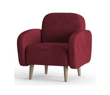 Кресло Бризби бордового цвета