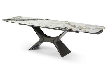 Раскладной обеденный стол Richard серого цвета