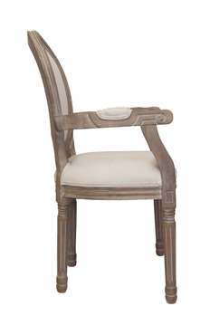 Стул Volker Arm Beige с мягкой обивкой  