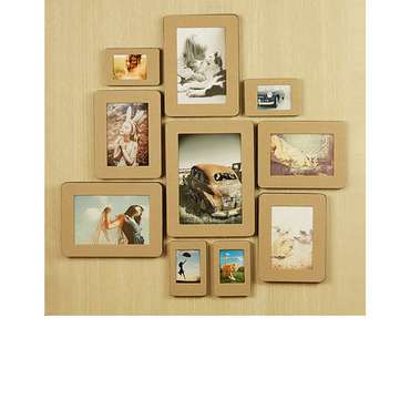 Набор фоторамок 'Sandwich Wall-Deco Black Label 10p' - Kraft