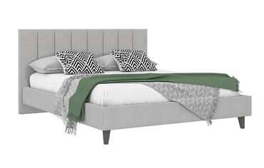 Кровать Нордин 160х200 серого цвета