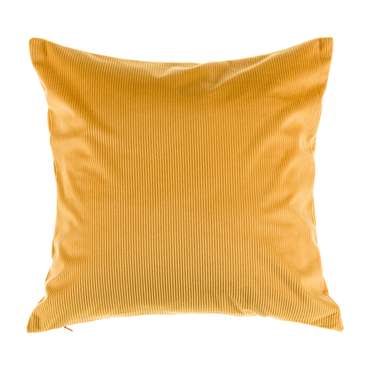 Декоративная подушка Datch 40х40 желтого цвета на потайной молнии