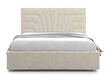 Кровать Premium Milana 160х200 бежевого цвета с подъемным механизмом