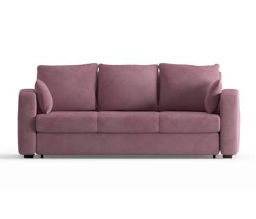 Диван-кровать Риквир в обивке из велюра розового цвета