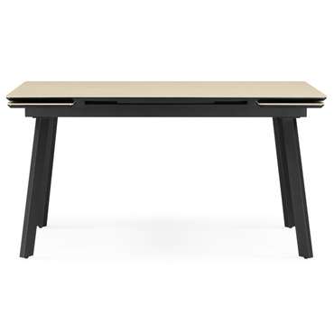 Раздвижной обеденный стол Норман 80х140 бежевого цвета