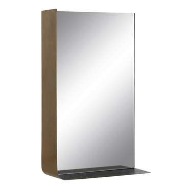 Настенное зеркало Чёрный Позолоченный 40 x 12 x 60 cm