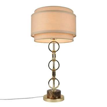 Настольная лампа Karolina с бежевым абажуром