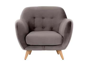 Кресло Loa серо-коричневого цвета