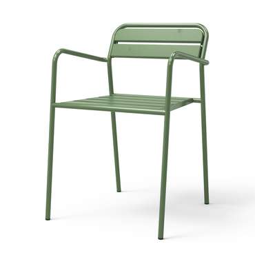 Набор из четырех стульев зеленого цвета