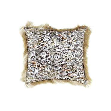 Подушка из полиэстера 45x45 с бахромой