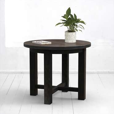 Обеденный стол Старый Друг со столешницей в черном цвете